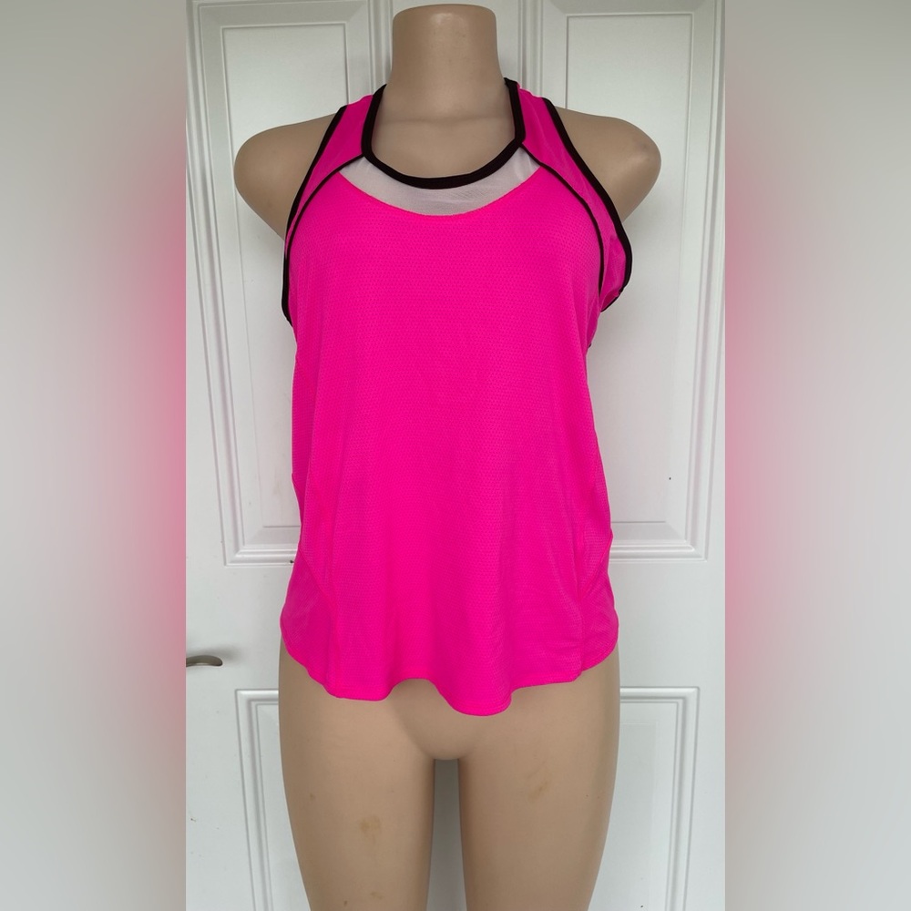 Lucky in Love Neon Pink Tank Top